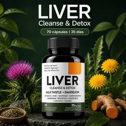 LIVER Cleanse & Detox - Soporte Hepático Natural (70 Cápsulas)