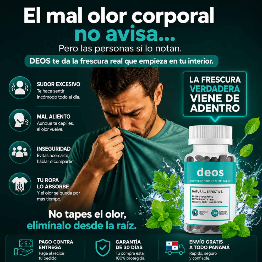 DEOS DETOX™ | Ayuda contra el mal olor corporal